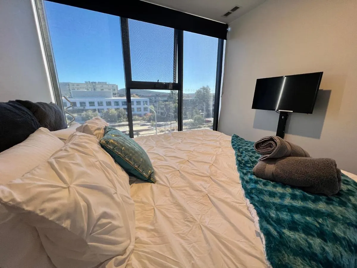 Midnight Luxe: Chic Braddon Apartment with Pool and City Views Canberra Australia